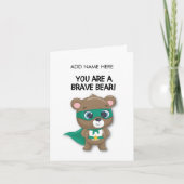 Carte de courage pour enfant à l'hôpital (Devant)