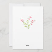 Carte de courge d'oeuf de fleurs de poulet de Pâqu (Dos)