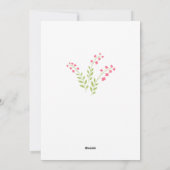 Carte de courge d'oeuf de fleurs de poulet de Pâqu (Dos)