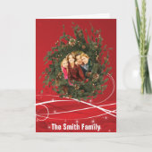 Carte de couronne de Noël (Devant)