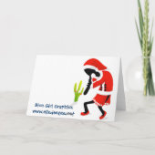 Carte de couronne de Noël au bord de la plage (Dos)