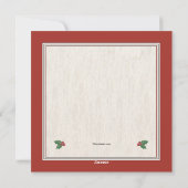Carte de Couronne de Noël Evergreen (Dos)