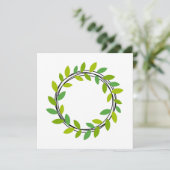 Carte de couronne feuille (Debout devant)