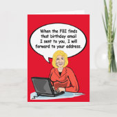 Carte de courriel d'anniversaire Hillary - Quand l (Devant)