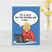 Carte de courriel pour l'anniversaire d'Hillary -  (Fleur jaune)