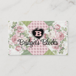 carte de courtepointe rose patchwork vintage soupl