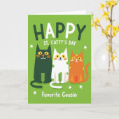 Carte de Cousin pour la Saint-Catty (Fleur jaune)