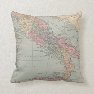 Carte de coussin de l'Italie