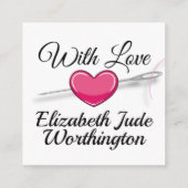 Carte de couture / Seamstress / Cadeau (Dos)