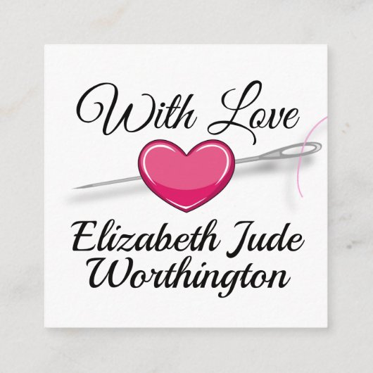 Carte de couture / Seamstress / Cadeau (Dos)