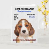Carte de couverture du magazine beagle Parody (Fleur jaune)