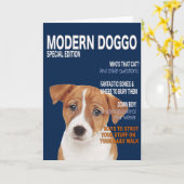 Carte de couverture du Magazine Parody Jack Russel (Fleur jaune)