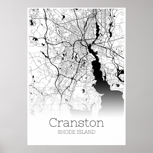Carte de Cranston - Rhode Island - Poster de carte (Devant)