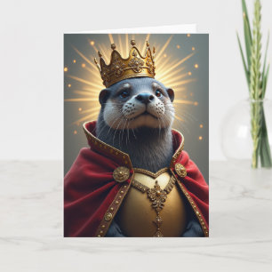 Carte de créature royale d'anniversaire