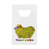 Carte de crédit 2015 Ram Sheep Chèvre Année Ouvert (Dos)