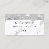 Carte de crédit argent parties scintillant gouttes (Dos)