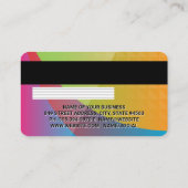 Carte de crédit | Arrière - plan Abstrait coloré (Dos)