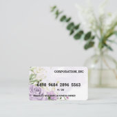 Carte de crédit | Arrière - plan de fleurs (Debout devant)