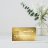 Carte de crédit | Arrière - plan Gold Texture (Debout devant)