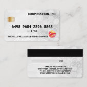 Carte de crédit | Arrière - plan technologique mod (Devant / Derrière)