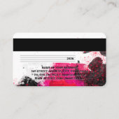 Carte de crédit | Artistic Colorful Paint Strokes (Dos)