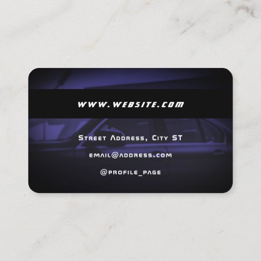 Carte de crédit automobile (Dos)