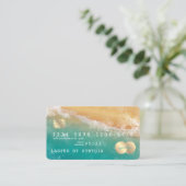 Carte de crédit Beach Blue Sky Watercolor (Debout devant)