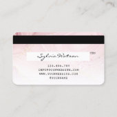 Carte de crédit Blush Pink ajouter le logo (Dos)