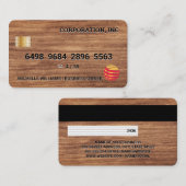 Carte de crédit | Bois (Devant / Derrière)