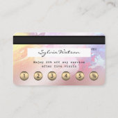 Carte de crédit Carte de fidélité à l'art abstrait (Dos)