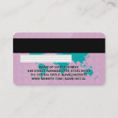 Carte de crédit | Carte du monde | Géométrique (Dos)