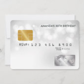 Carte de crédit cool fête d'anniversaire (Devant)