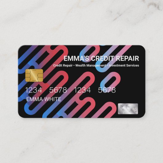 Carte de crédit de réparation (Devant)