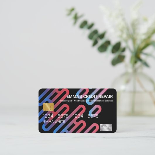 Carte de crédit de réparation (Debout devant)