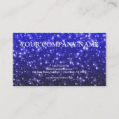 Carte de crédit Elegant Blue Parties scintillant (Dos)