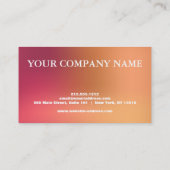 Carte de crédit élégante (Dos)