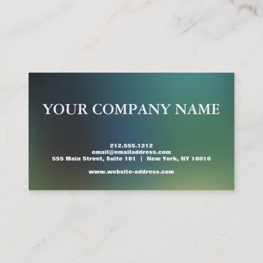 Carte de crédit élégante (Dos)