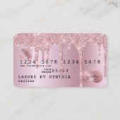 Carte de crédit fille Rose stylisé Gold Driving Go (Devant)