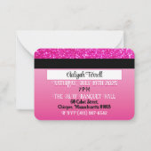 Carte de crédit Girl Rose / Black Invitations d'an (Dos)