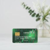 Carte de crédit | Graphique à chandelles financièr (Debout devant)