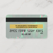 Carte de crédit | Graphique à chandelles financièr (Dos)