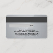 Carte de crédit | Gris brillant (Dos)