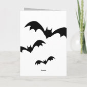 Carte de crédit Halloween Witch and Owl Greeting C (Dos)