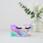 Carte de crédit Holograph Modern Eyes Lashes (Debout devant)