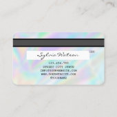 Carte de crédit Holograph Unicorn Dripp ajoutez vo (Dos)