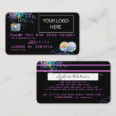 Carte de crédit Holograph Unicorn Drives MERCI (Devant / Derrière)