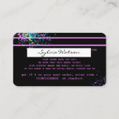 Carte de crédit Holograph Unicorn Drives MERCI (Dos)