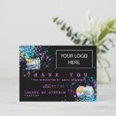 Carte de crédit Holograph UnicornTHNK YOU ajouter  (Debout devant)