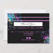 Carte de crédit Holograph UnicornTHNK YOU ajouter  (Dos)