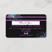 Carte de crédit Holograph UnicornTHNK YOU ajouter (Dos)